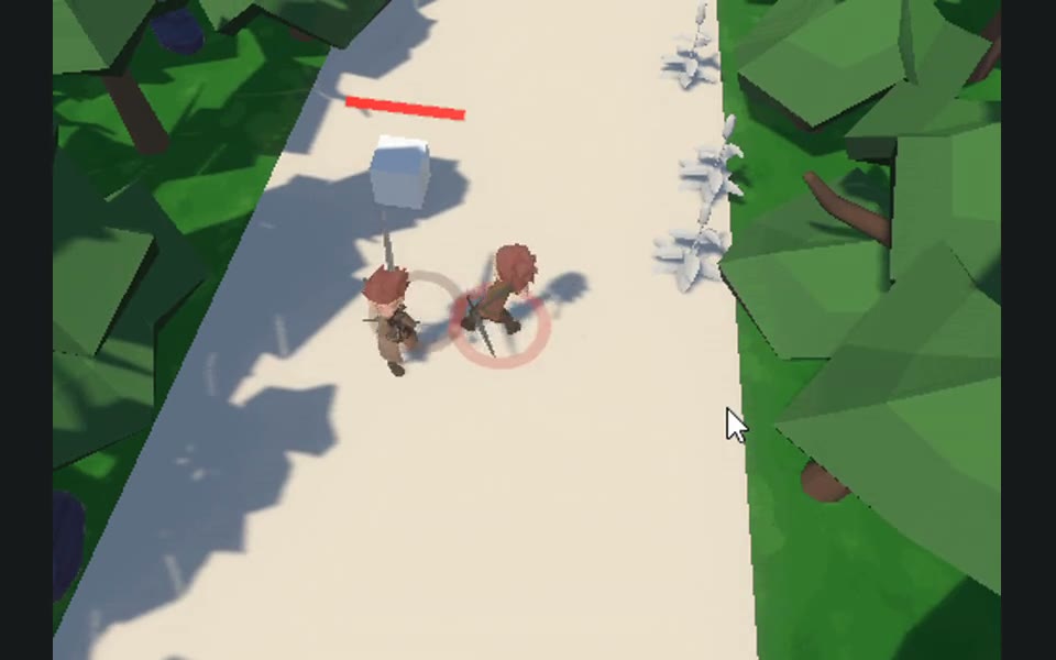 Gameplay systems for equipment switching, circular health display, and weapons